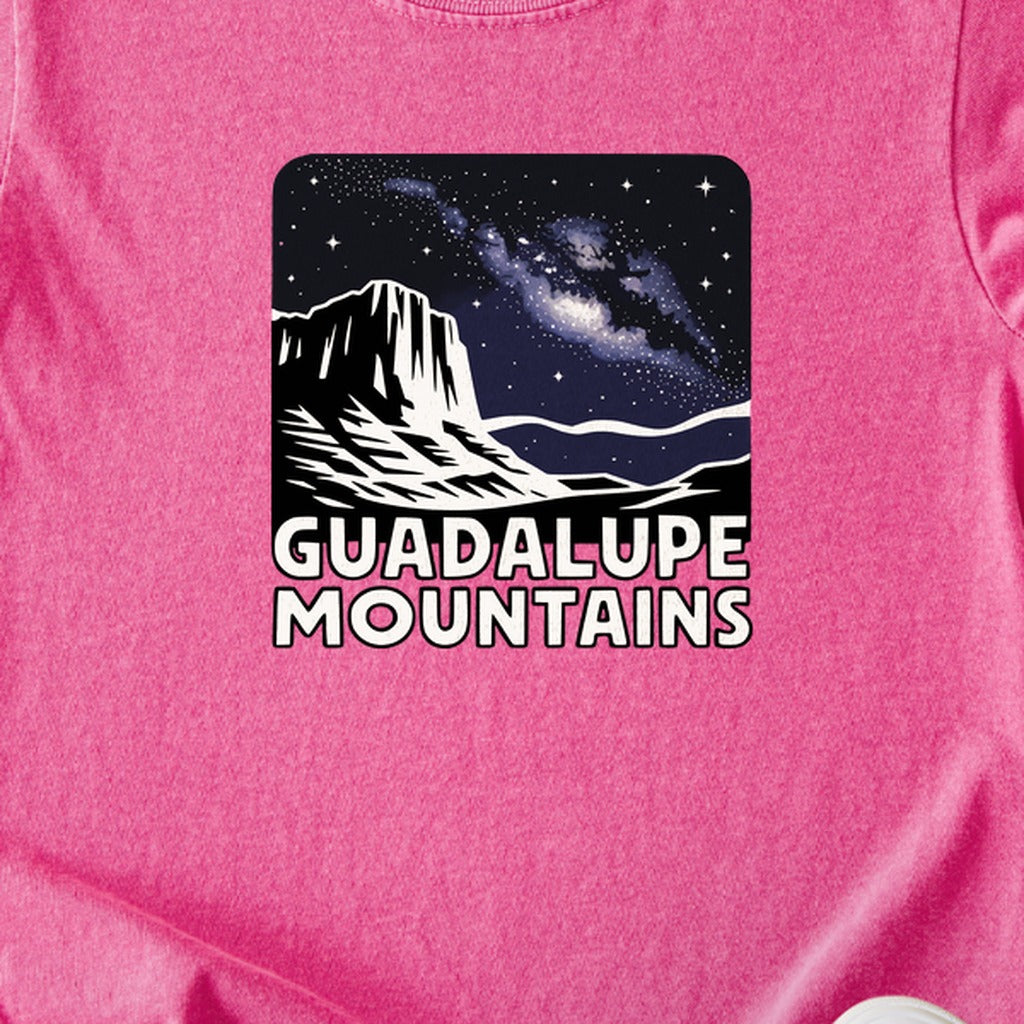 Guadalupe Mountains at Night Kids Cotton T-Shirt