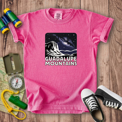 Guadalupe Mountains at Night Kids Cotton T-Shirt