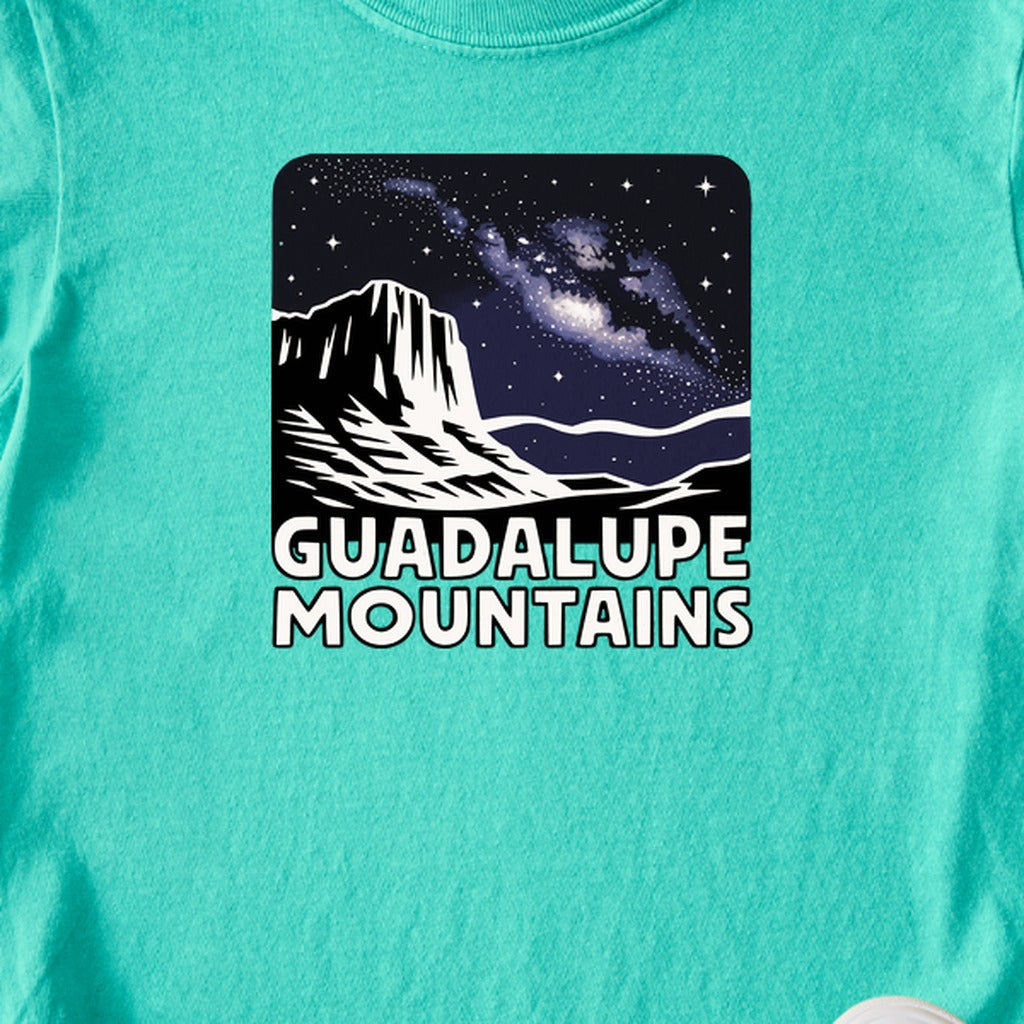 Guadalupe Mountains at Night Kids Cotton T-Shirt