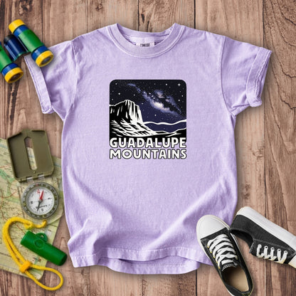 Guadalupe Mountains at Night Kids Cotton T-Shirt