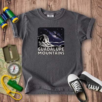 Guadalupe Mountains at Night Kids Cotton T-Shirt