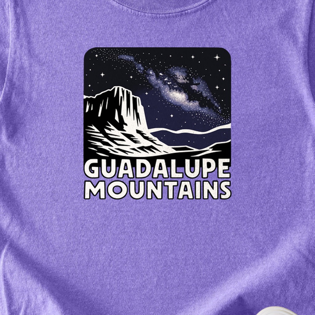 Guadalupe Mountains at Night Kids Cotton T-Shirt