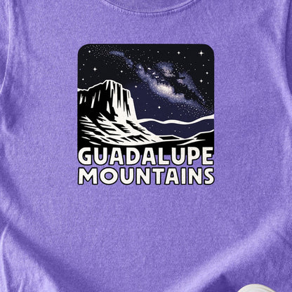 Guadalupe Mountains at Night Kids Cotton T-Shirt