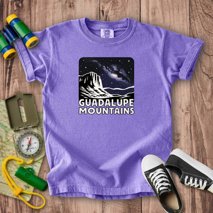 Guadalupe Mountains at Night Kids Cotton T-Shirt