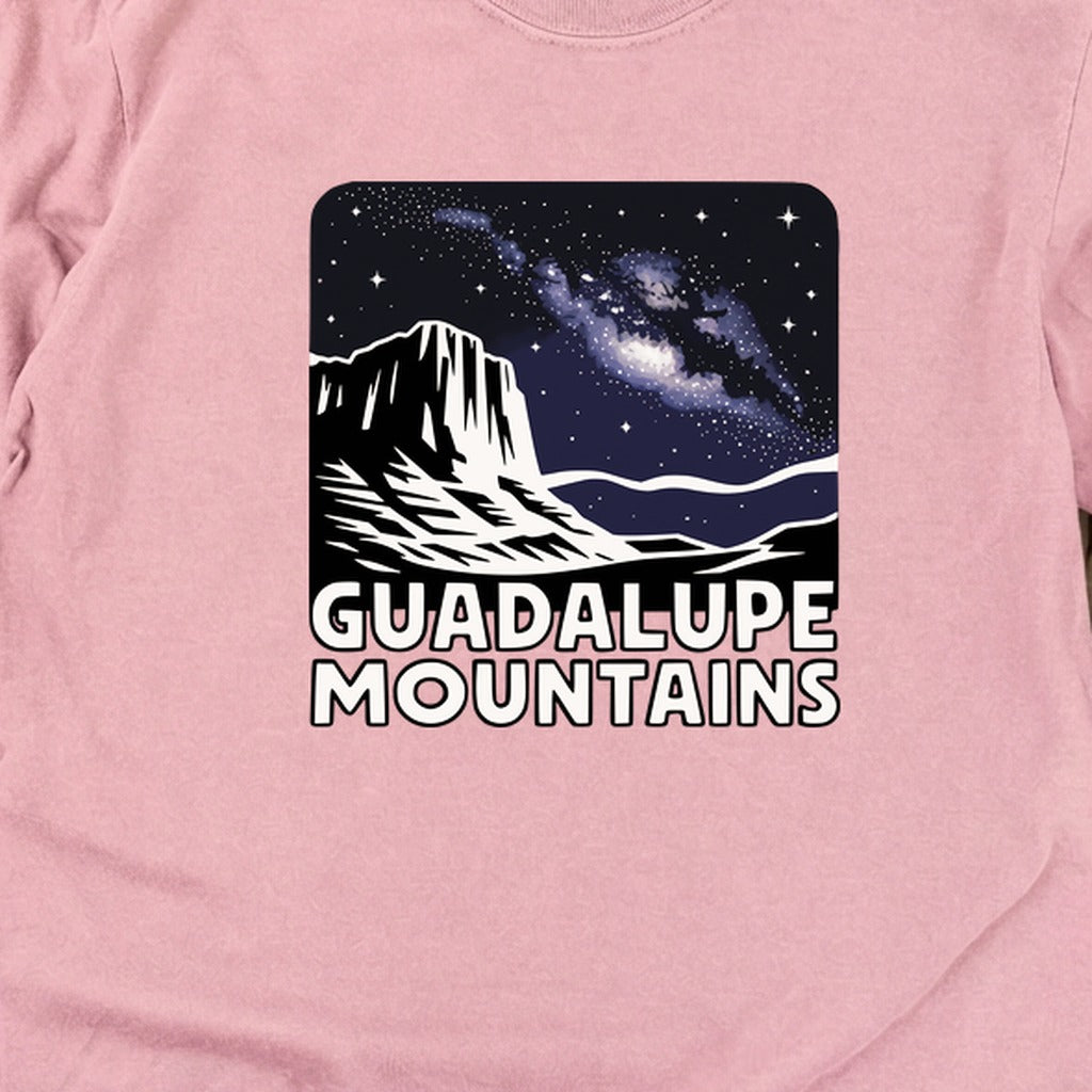 Guadalupe Mountains at Night Cotton Long Sleeve