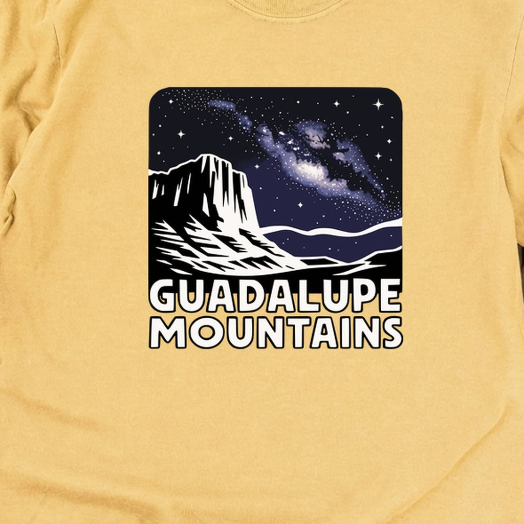 Guadalupe Mountains at Night Cotton Long Sleeve