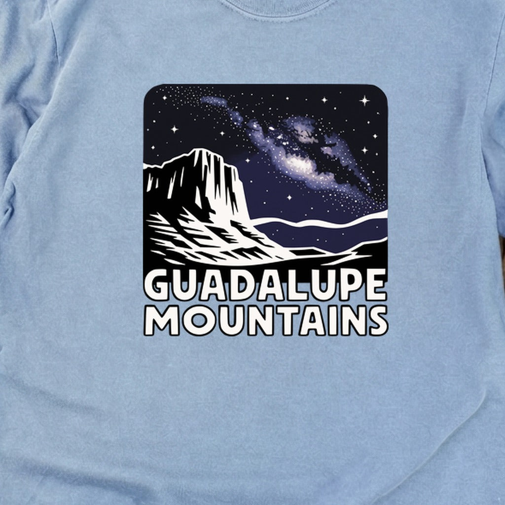 Guadalupe Mountains at Night Cotton Long Sleeve