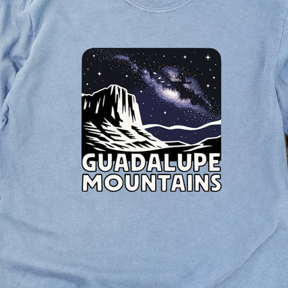 Guadalupe Mountains at Night Cotton Long Sleeve