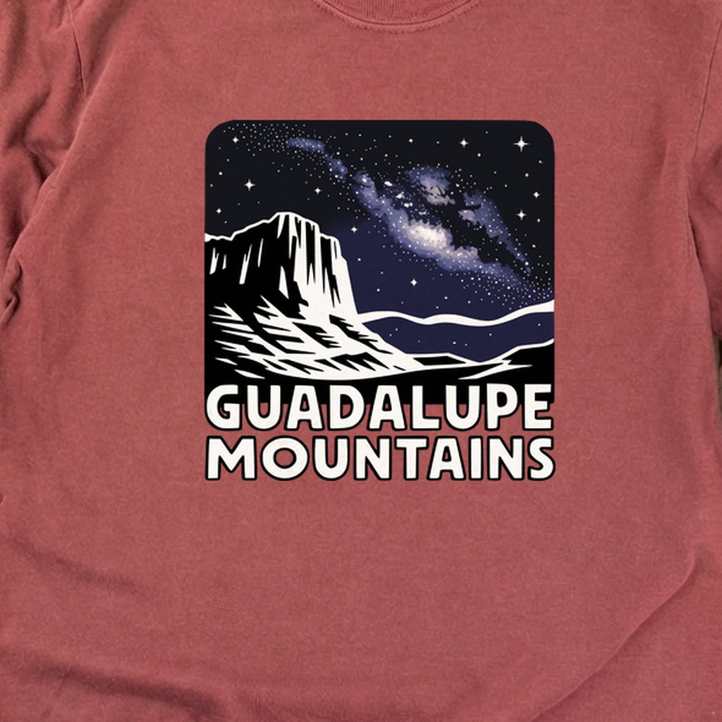Guadalupe Mountains at Night Cotton Long Sleeve