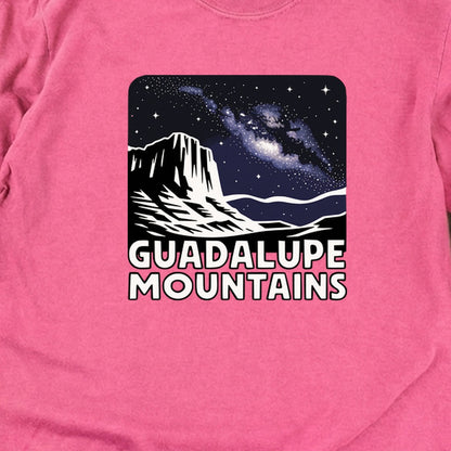 Guadalupe Mountains at Night Cotton Long Sleeve