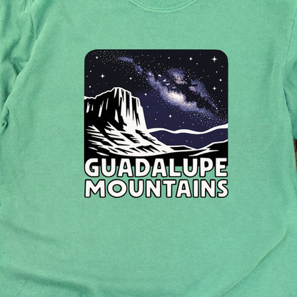 Guadalupe Mountains at Night Cotton Long Sleeve