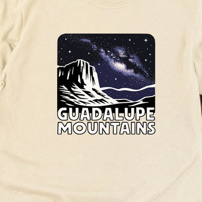 Guadalupe Mountains at Night Cotton Long Sleeve