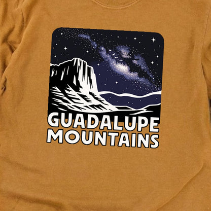 Guadalupe Mountains at Night Cotton Long Sleeve