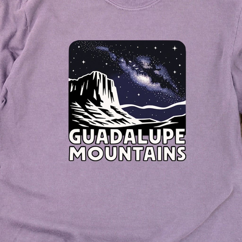 Guadalupe Mountains at Night Cotton Long Sleeve