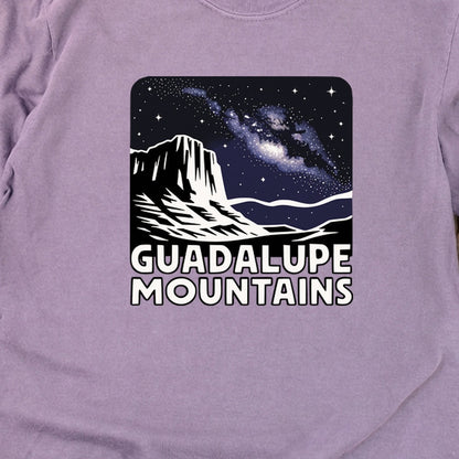 Guadalupe Mountains at Night Cotton Long Sleeve