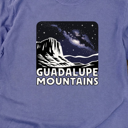 Guadalupe Mountains at Night Cotton Long Sleeve