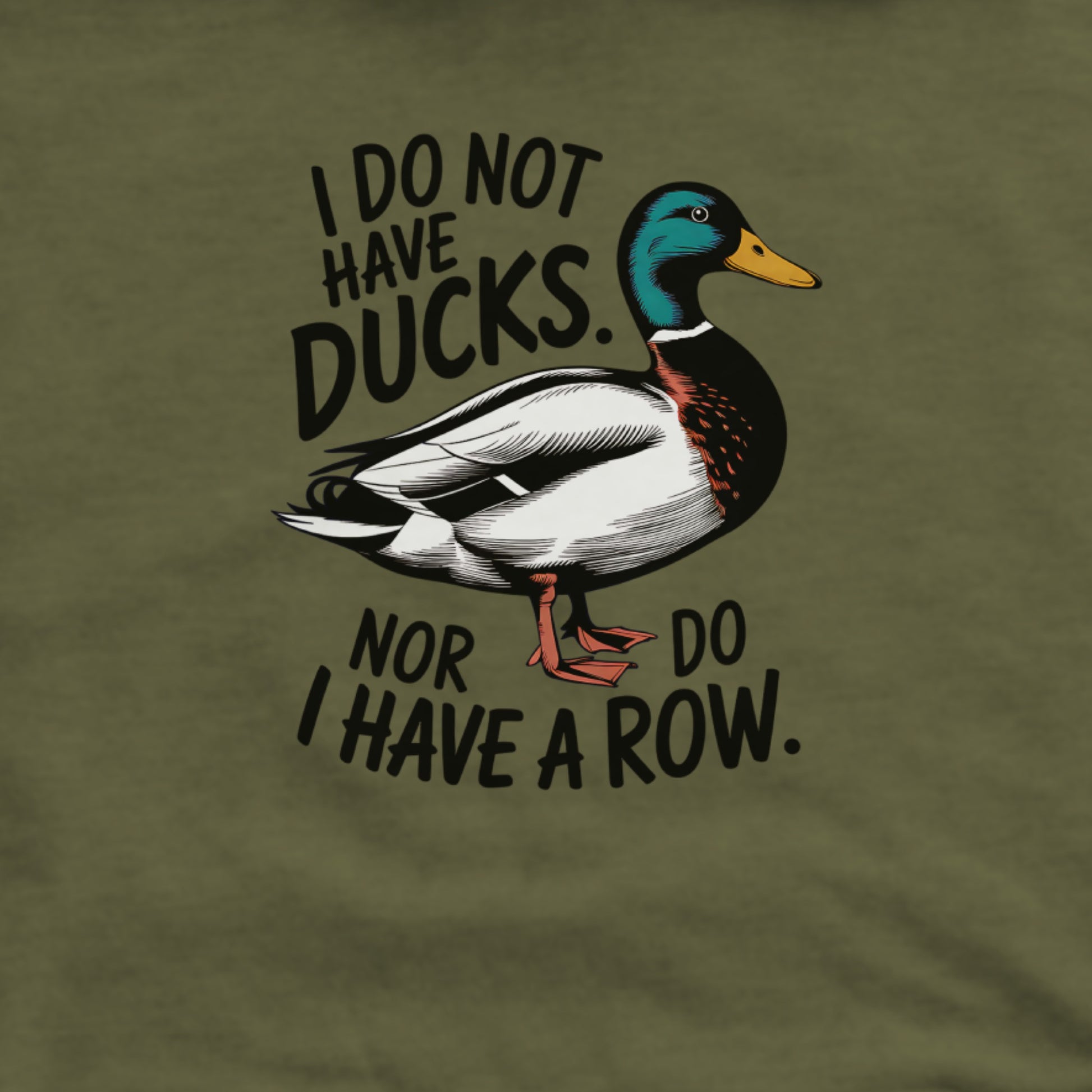 Ducks in a Row Hoodie Adventure and Outdoors Themed Hoodie