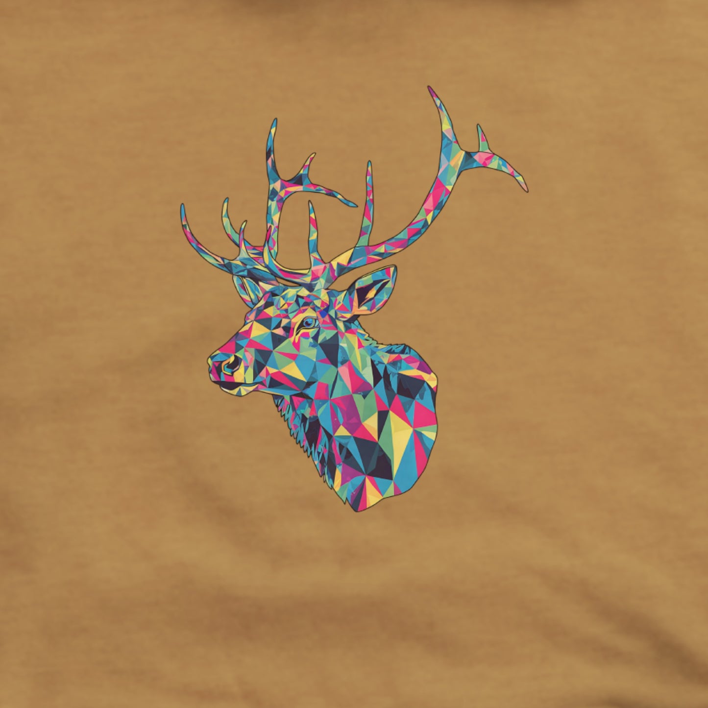 Elk Mosaic Hoodie Adventure and Outdoors Themed Hoodie