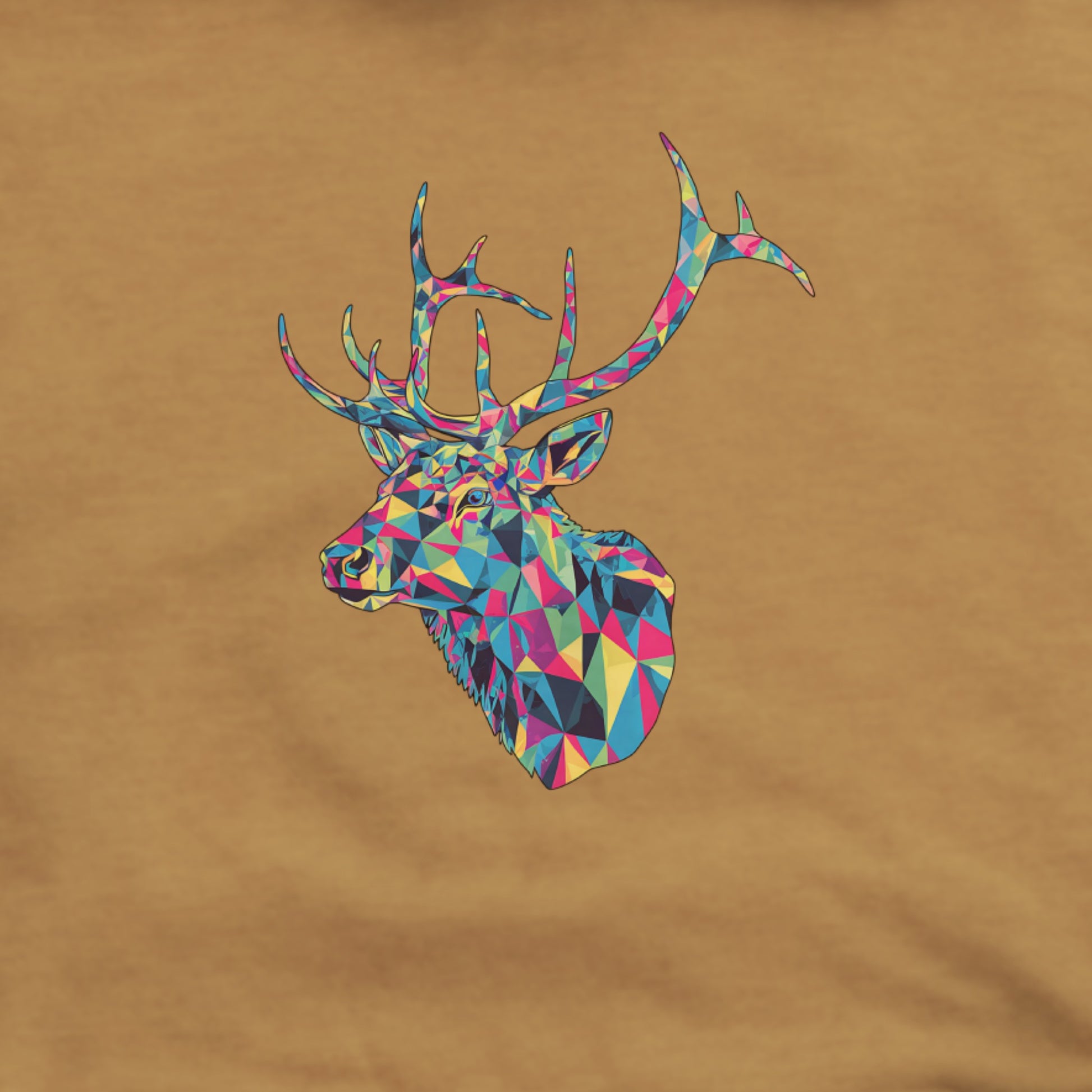 Elk Mosaic Hoodie Adventure and Outdoors Themed Hoodie