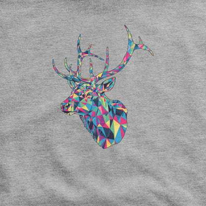 Elk Mosaic Hoodie Adventure and Outdoors Themed Hoodie