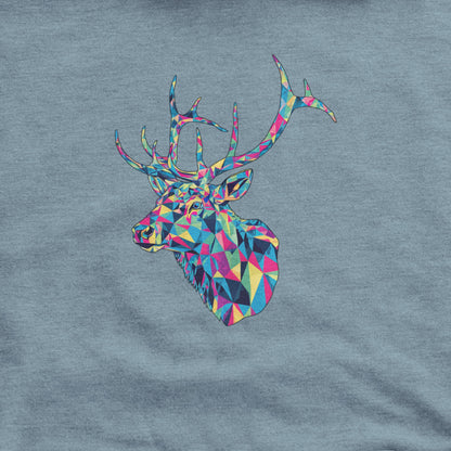 Elk Mosaic Hoodie Adventure and Outdoors Themed Hoodie