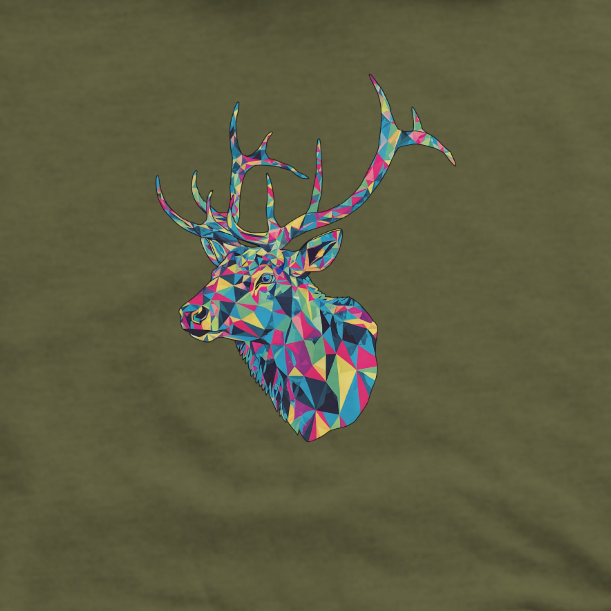 Elk Mosaic Hoodie Adventure and Outdoors Themed Hoodie