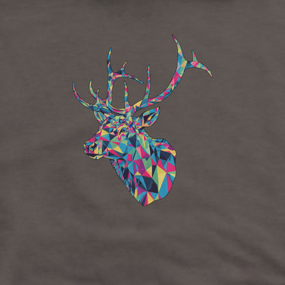 Elk Mosaic Hoodie Adventure and Outdoors Themed Hoodie