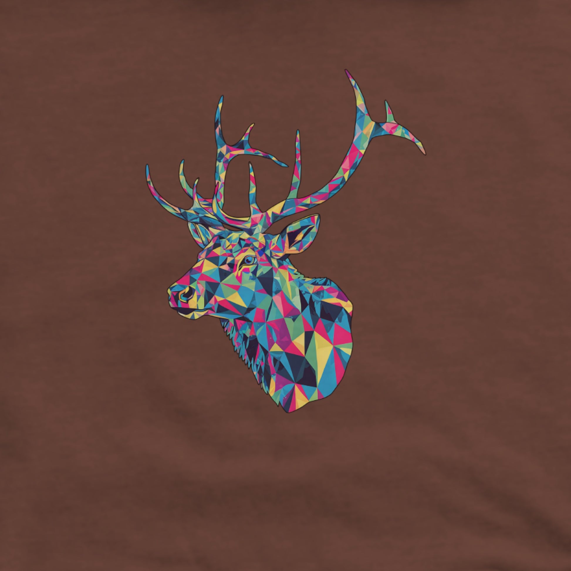 Elk Mosaic Hoodie Adventure and Outdoors Themed Hoodie