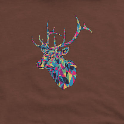 Elk Mosaic Hoodie Adventure and Outdoors Themed Hoodie