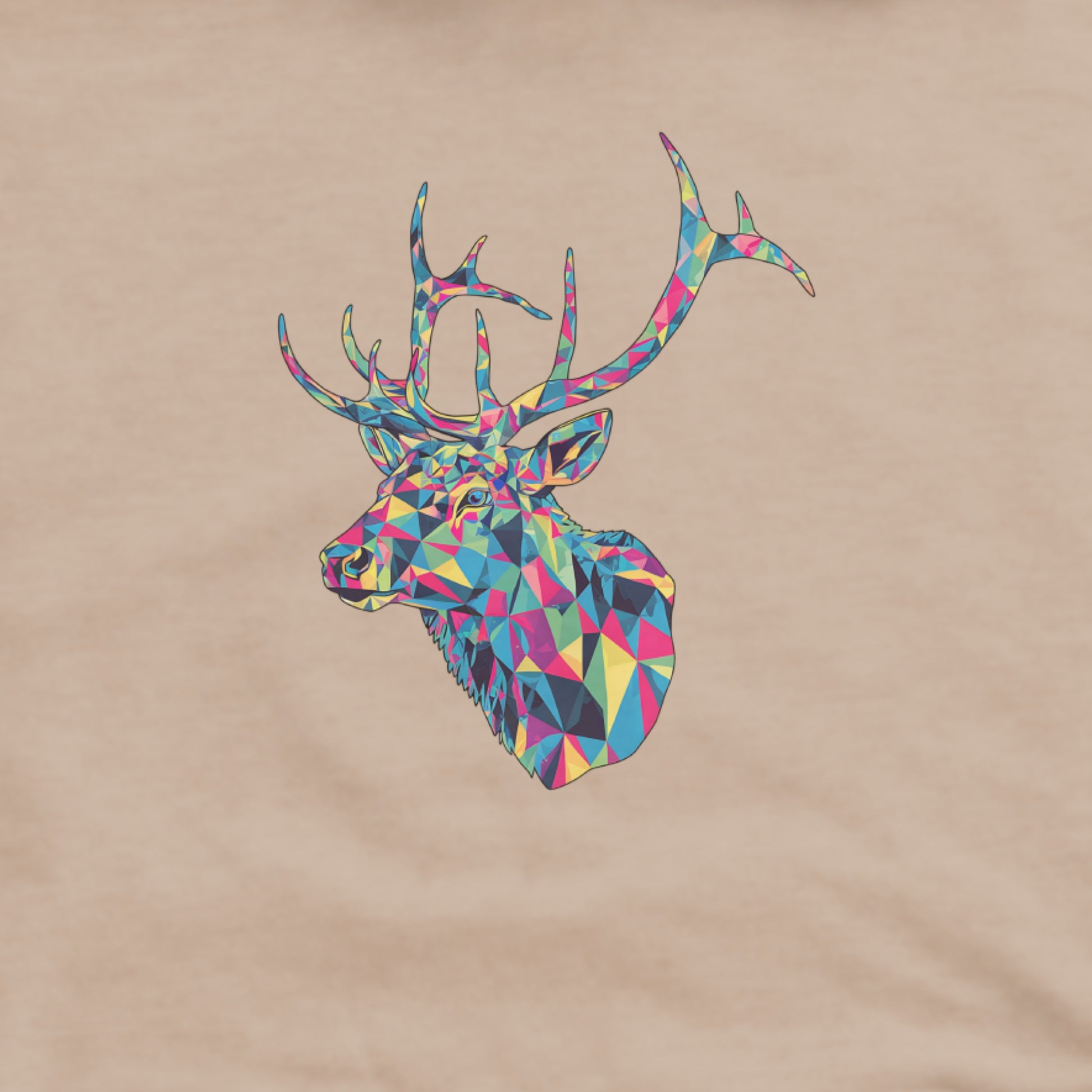 Elk Mosaic Hoodie Adventure and Outdoors Themed Hoodie