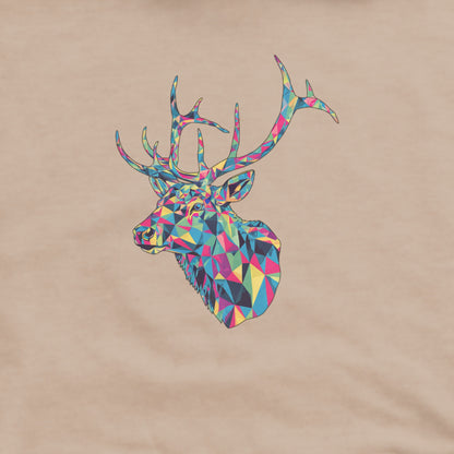 Elk Mosaic Hoodie Adventure and Outdoors Themed Hoodie