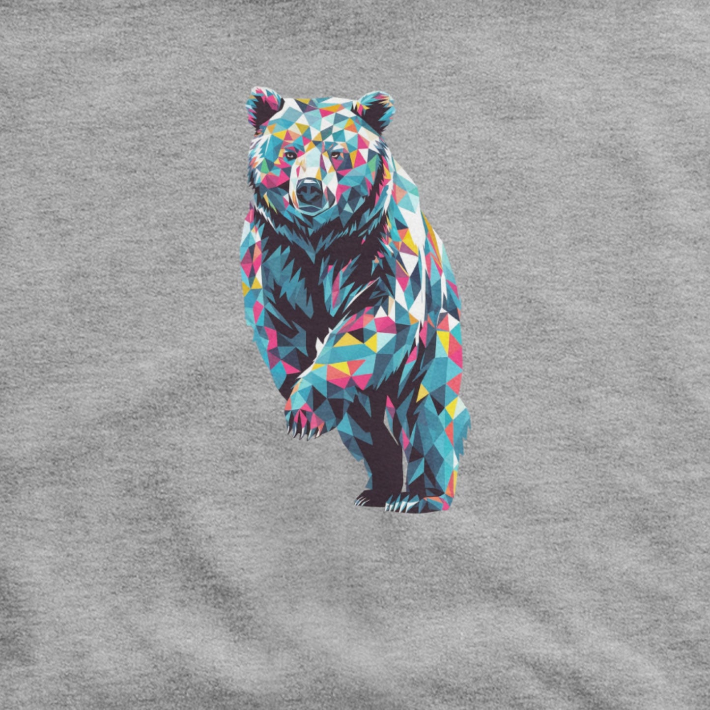 Bear Mosaic Hoodie Adventure and Outdoors Themed Hoodie