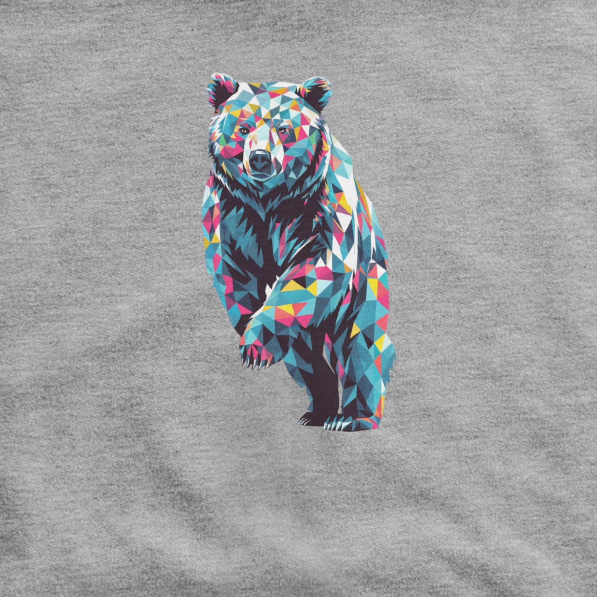 Bear Mosaic Hoodie Adventure and Outdoors Themed Hoodie