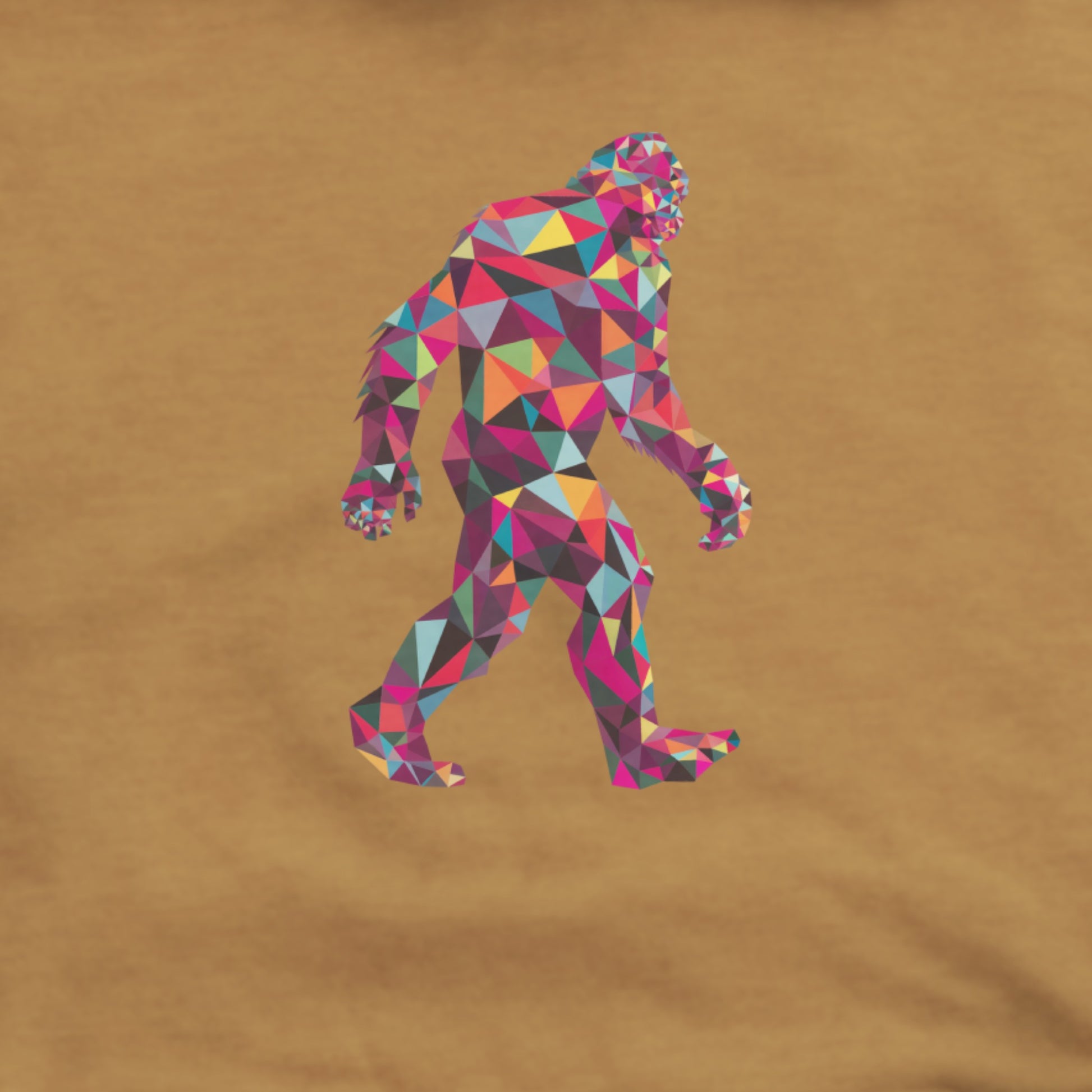 Sasquatch Mosaic Hoodie Adventure and Outdoors Themed Hoodie