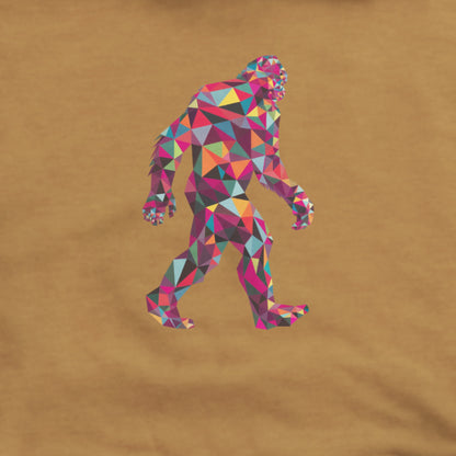 Sasquatch Mosaic Hoodie Adventure and Outdoors Themed Hoodie