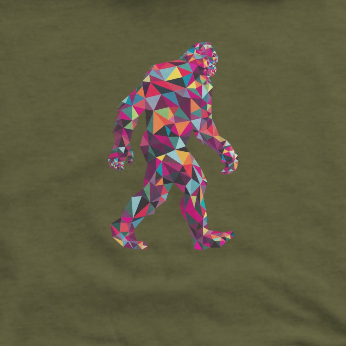 Sasquatch Mosaic Hoodie Adventure and Outdoors Themed Hoodie