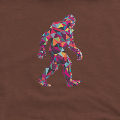 Sasquatch Mosaic Hoodie Adventure and Outdoors Themed Hoodie