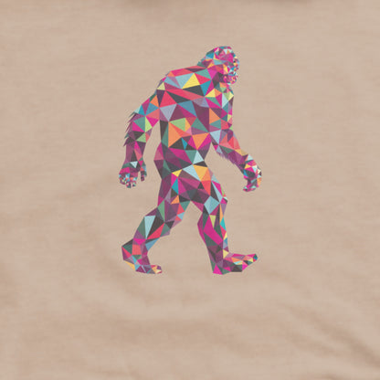 Sasquatch Mosaic Hoodie Adventure and Outdoors Themed Hoodie