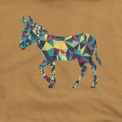 Donkey Mosaic Hoodie Adventure and Outdoors Themed Hoodie