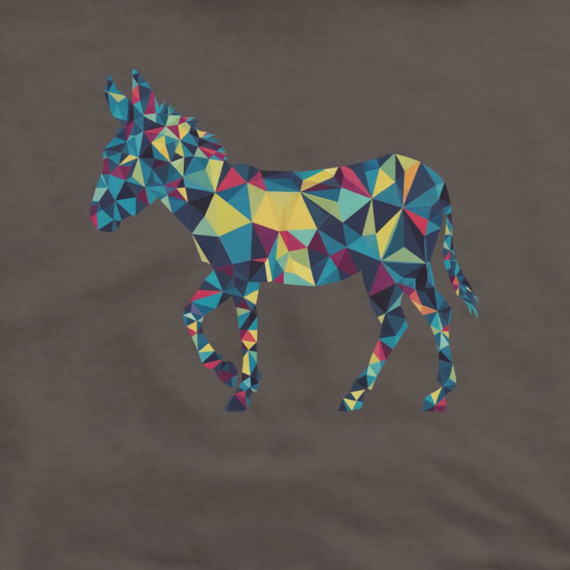 Donkey Mosaic Hoodie Adventure and Outdoors Themed Hoodie