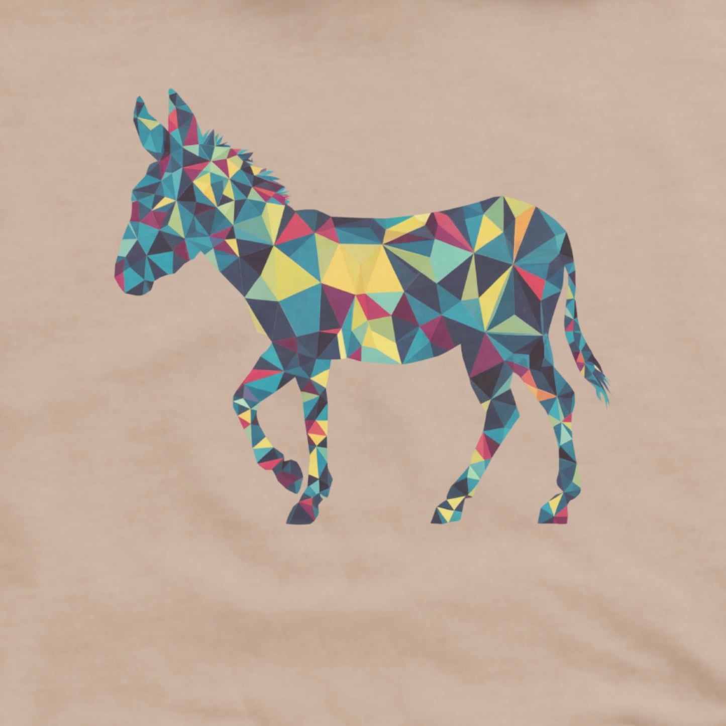 Donkey Mosaic Hoodie Adventure and Outdoors Themed Hoodie