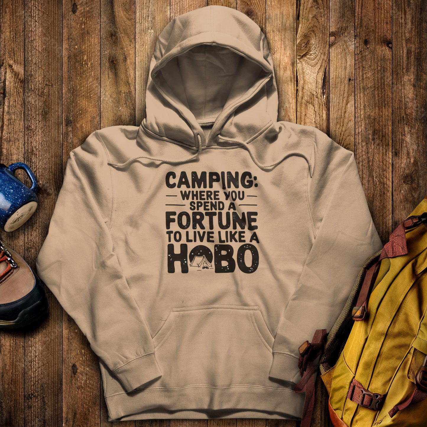 Spend a Fortune Hoodie Sand Adventure and Outdoors Themed Hoodie