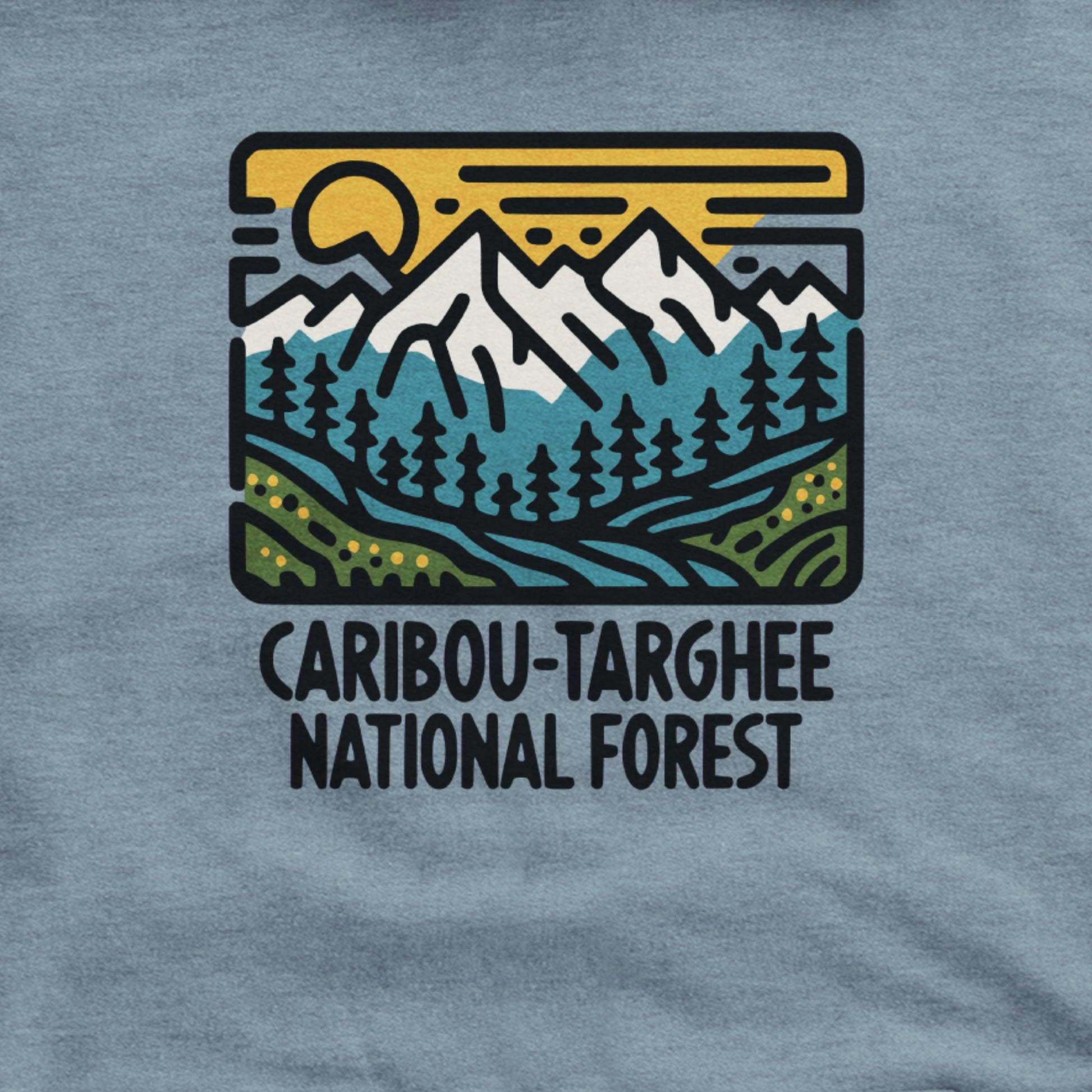 Caribou-Targhee National Forest Hoodie Adventure and Outdoors Themed Hoodie