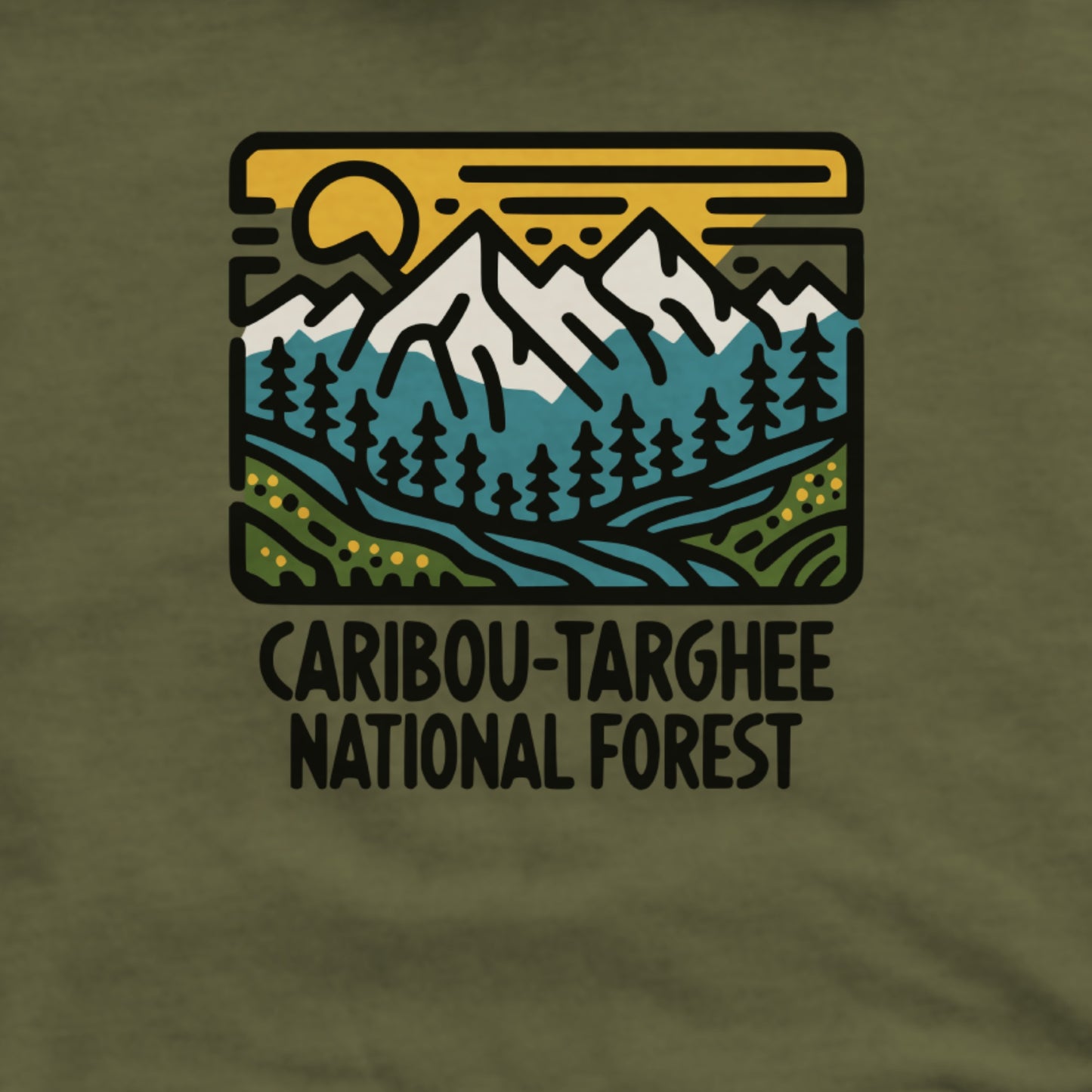 Caribou-Targhee National Forest Hoodie Adventure and Outdoors Themed Hoodie
