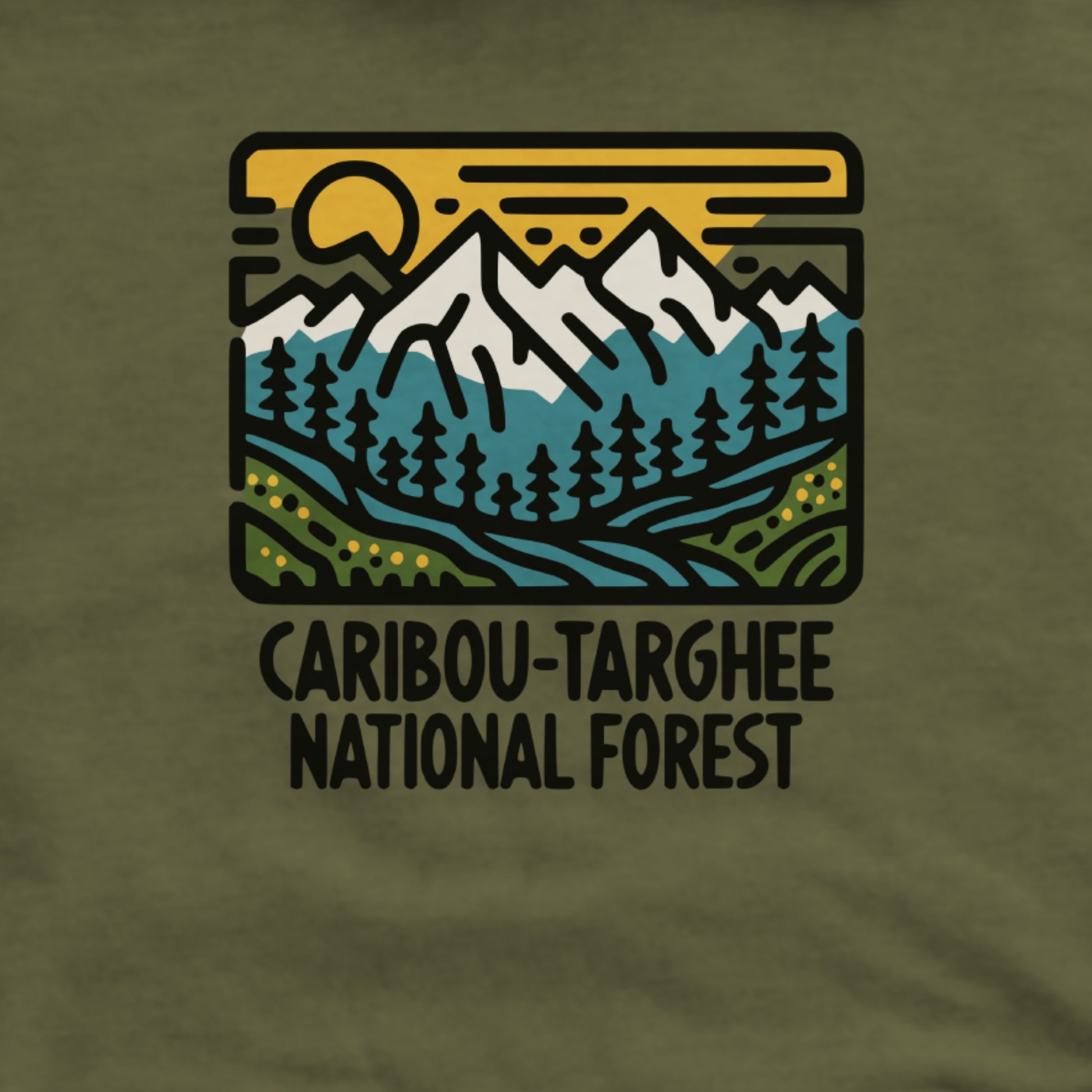 Caribou-Targhee National Forest Hoodie Adventure and Outdoors Themed Hoodie