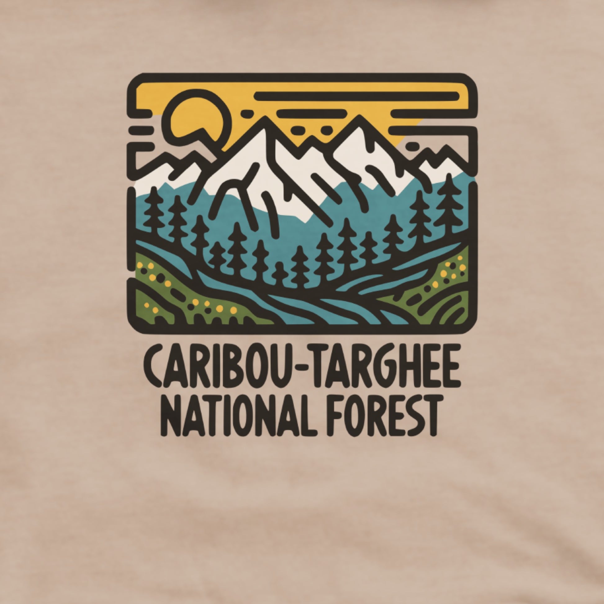 Caribou-Targhee National Forest Hoodie Adventure and Outdoors Themed Hoodie
