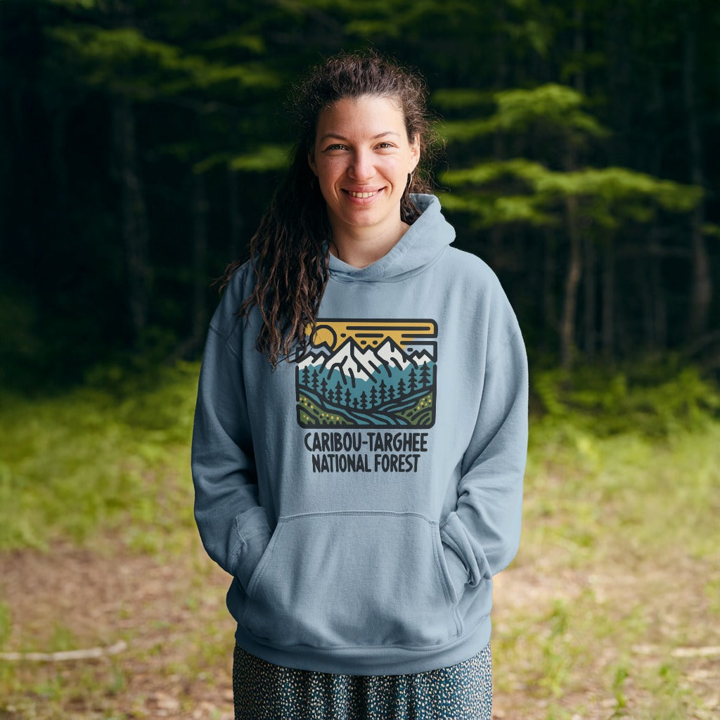 Caribou-Targhee National Forest Hoodie Adventure and Outdoors Themed Hoodie