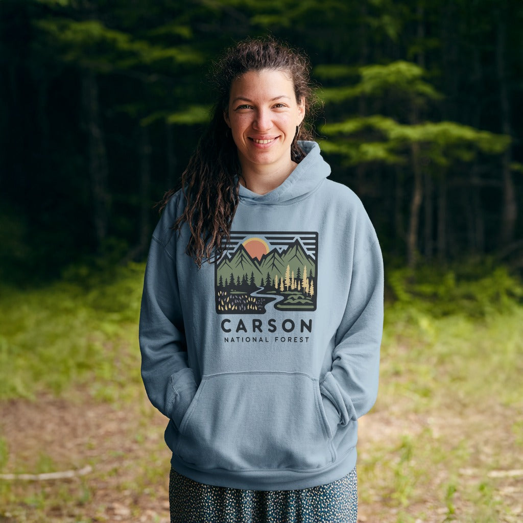 Carson National Forest Hoodie Adventure and Outdoors Themed Hoodie