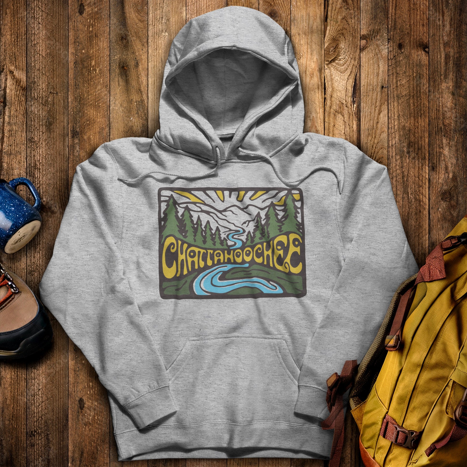 Chattahoochee National Forest Hoodie Sport Grey Adventure and Outdoors Themed Hoodie