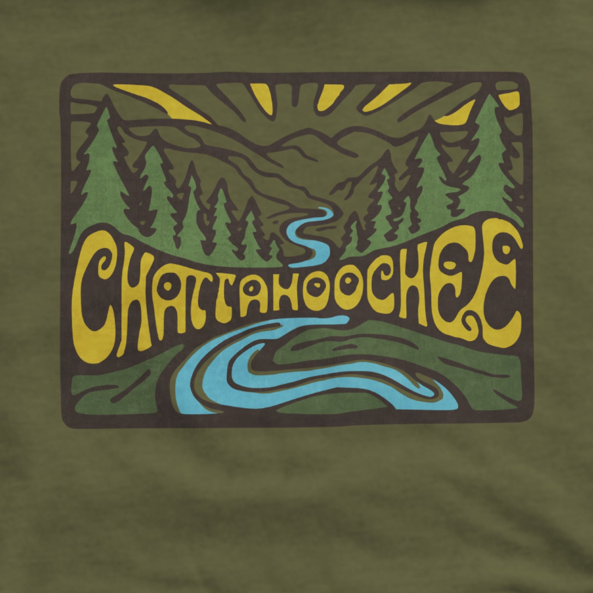 Chattahoochee National Forest Hoodie Adventure and Outdoors Themed Hoodie